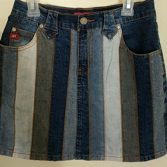 Americana Blues denim skirt - Picture 1 of 6